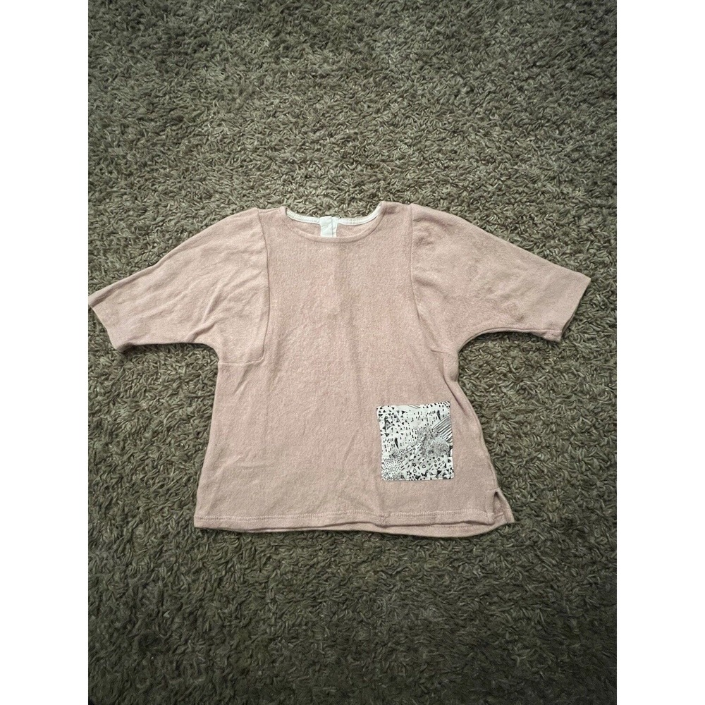 Afton Street Girls Pink Sweater w/Pocket Long Sleeve Soft Size 3T Toddler